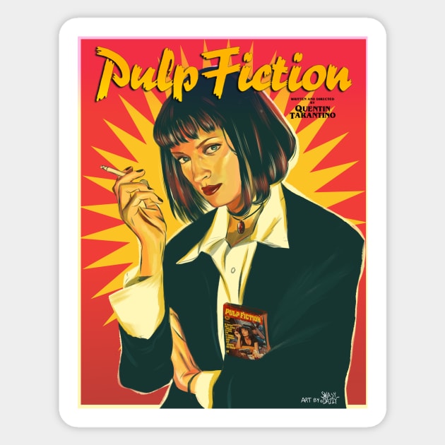 Pulp Fiction: Uma Thurman Sticker by snasydazzy